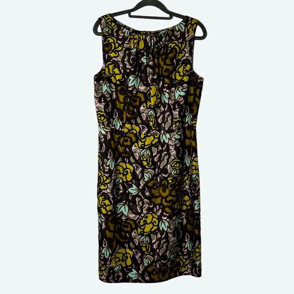 Milly of NY Dresses & Skirts - Milly of Ny Floral Print 100% Silk Sleeveless‎ Shift Dress Size 10